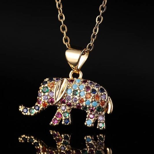 Copper Inlay Elephant Zircon