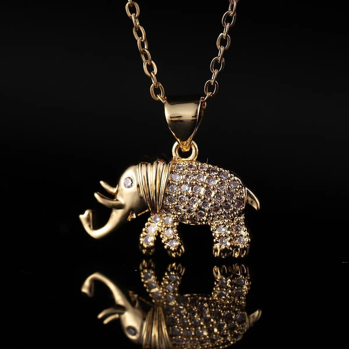 Copper Inlay Elephant Zircon