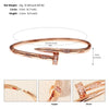 Copper Inlay Geometric Zircon Bangle