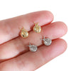 Copper Insect Shape Electroplated Ladybug Earrings For Women Fashion Creative Small Fresh