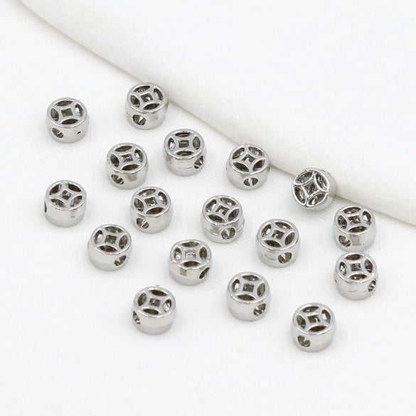 Copper Jewelry Accessories Electroplated Woven Tassel Bead Bracelet Necklace Diy Handmade