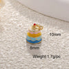 Copper Jewelry Accessories Pendant Exquisite Oil Dripping Candy Cake Dessert Donut Ice Cream Mushroom Shaped Electroplated
