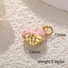 Copper Jewelry Accessories Pendant Exquisite Oil Dripping Candy Cake Dessert Donut Ice Cream Mushroom Shaped Electroplated