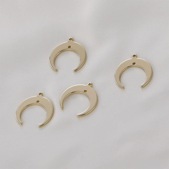 Copper Jewelry Accessories With Electroplated Gold And Moon Design