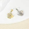 Copper Jewelry Accessories With Zircon Butterfly Pendant Inlaid Stone Electroplated Cartoon And Animal Style