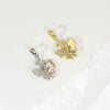 Copper Jewelry Accessories With Zircon Butterfly Pendant Inlaid Stone Electroplated Cartoon And Animal Style