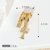 Copper Jewelry Diy Accessories Inlaid Zircon Tassel Spacer Beads Crystal Necklace Bracelet Electroplated Minimalist Plants Flowers Style