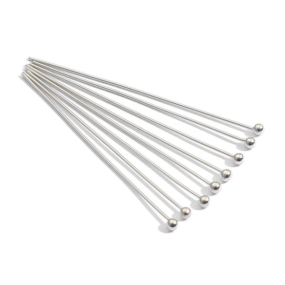 Copper Jewelry Making Materials For Handmade Headwear Hairpin Accessories Earrings Necklace With Electroplating Process And Round Ball Needle Style