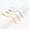 Copper 18K Gold Plated Lobster Buckle With Extended Chain And 14K Gold Tail Chain Handmade Necklace Coil Accessories