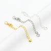 Copper 18K Gold Plated Lobster Buckle With Extended Chain And 14K Gold Tail Chain Handmade Necklace Coil Accessories