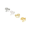 Copper 18K Gold Plated Triangle Ear Clip Diy Earrings Jewelry Accessories With Electroplating Treatment