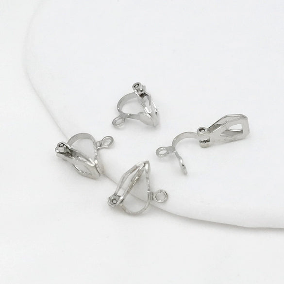 Copper 18K Gold Plated Triangle Ear Clip Diy Earrings Jewelry Accessories With Electroplating Treatment