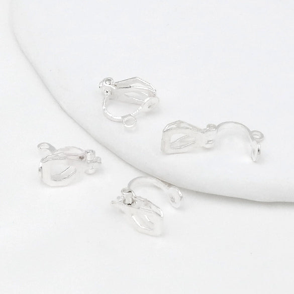 Copper 18K Gold Plated Triangle Ear Clip Diy Earrings Jewelry Accessories With Electroplating Treatment