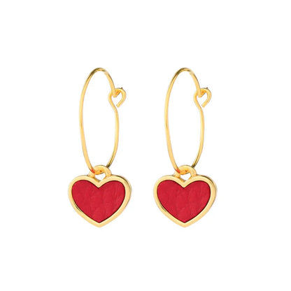 Copper Korea Sweetheart Earring  (Red-2a) Nhqd5527-Red-2a