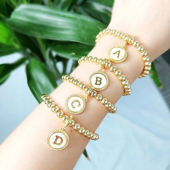 Copper Letter Bracelets
