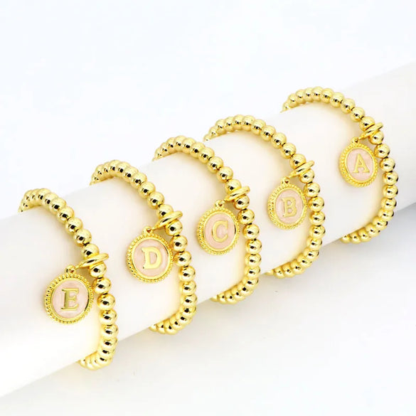 Copper Letter Bracelets