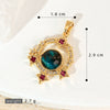 Copper Microinlaid Fantasy Planet Star Sun Moon Constellation Heart Shape Animal Zodiac Electroplated Necklace Pendant