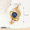 Copper Microinlaid Fantasy Planet Star Sun Moon Constellation Heart Shape Animal Zodiac Electroplated Necklace Pendant