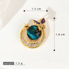 Copper Microinlaid Fantasy Planet Star Sun Moon Constellation Heart Shape Animal Zodiac Electroplated Necklace Pendant
