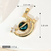 Copper Microinlaid Fantasy Planet Star Sun Moon Constellation Heart Shape Animal Zodiac Electroplated Necklace Pendant