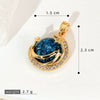 Copper Microinlaid Fantasy Planet Star Sun Moon Constellation Heart Shape Animal Zodiac Electroplated Necklace Pendant