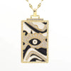 Copper Microinlaid Zircon Cross Pendant Necklace With Electroplating And Niche Design