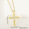 Copper Microinlaid Zircon Cross Pendant Necklace With Electroplating And Niche Design