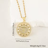 Copper Microinlaid Zircon Cross Pendant Necklace With Electroplating And Niche Design