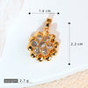 Copper Micropaved Pendant Necklace Accessories With Snowflake Eight Mans Star Leaf And Flower Patterns For Women