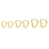 Copper Minimalist Geometric Heart Shape Electroplated Women's Earrings