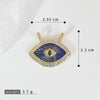 Copper Multicolor Micro Eye Pendant Jewelry Dripping Oil Treatment Women's Necklace