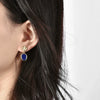 Copper Needle Flower Irregular Elegant Simple Geometric Earrings