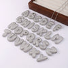 Copper Pendant Necklace With Alphabet Pattern And Electroplating Treatment