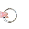 Copper Plain Hoop Twist Electroplated Earrings For Women Simple Cool Style
