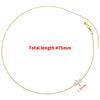 Copper Plated Bubble Letter Necklace With Electroplating Simple Style For Women