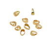Copper Plated Gold Melon Seed Buckle Necklace Diy Pendant Material