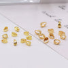 Copper Plated Gold Melon Seed Buckle Necklace Diy Pendant Material