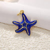 Copper Plated Gold Ocean Shell Starfish Conch Accessories Jewelry Bracelet Necklace Earrings Pendant With Animal Style And Electroplating Technology