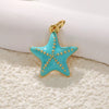 Copper Plated Gold Ocean Shell Starfish Conch Accessories Jewelry Bracelet Necklace Earrings Pendant With Animal Style And Electroplating Technology