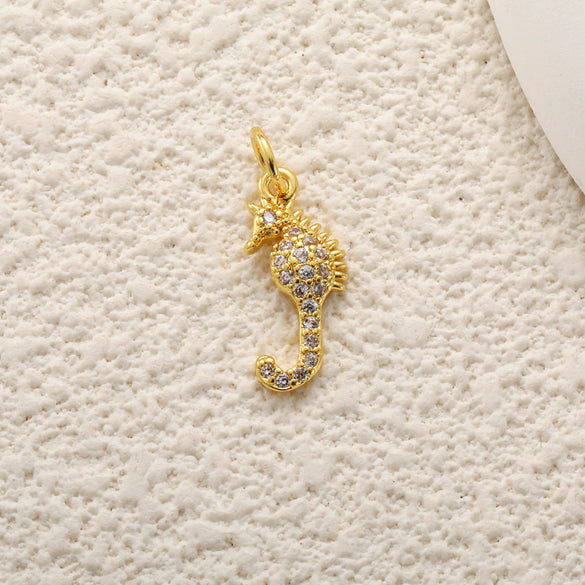 Copper Plated Gold Ocean Shell Starfish Conch Accessories Jewelry Bracelet Necklace Earrings Pendant With Animal Style And Electroplating Technology