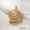 Copper Plated Gold Ocean Shell Starfish Conch Accessories Jewelry Bracelet Necklace Earrings Pendant With Animal Style And Electroplating Technology
