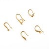 Copper Plated 18K Real Gold Handmade Ear Hook Earrings Jewelry With Gold Hook Metal Accessories Electroplating