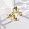 Copper Plating Circle Heart Shape Bow Knot Open Rings