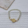 Copper Plating Flakes Round Virgin Mary Bracelets