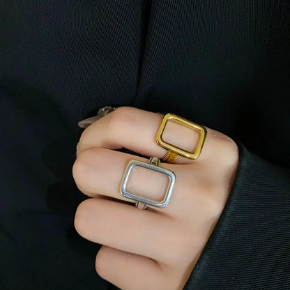 Copper Plating Geometric Open Rings