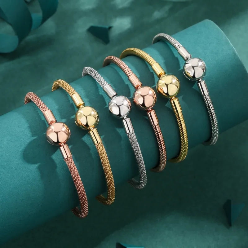 Copper Plating Solid Color Zircon Bangle