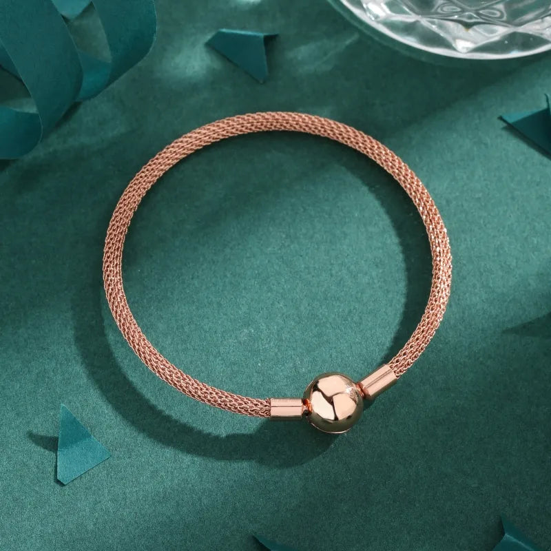 Copper Plating Solid Color Zircon Bangle