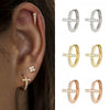Copper Retro Cross Purely Handmade Earrings
