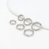 Copper Ring Electroplated 18K Real Gold Hexagonal Simple Geometric Diy Bead Accessories