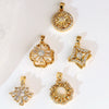 Copper Rotatable Sunflower And Leaf Style Pendant Necklace And Earrings Accessories With Electroplating